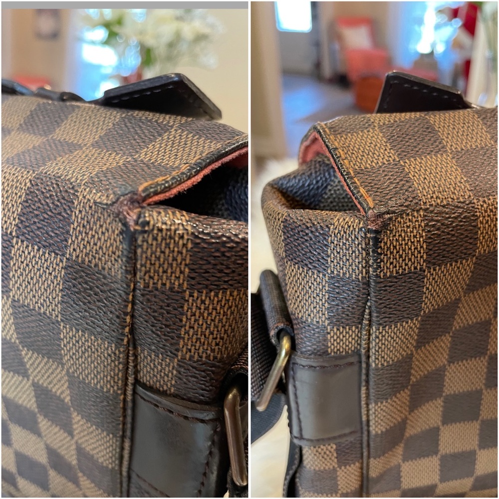 Louis Vuitton Brown Damier Messenger Laptop Bag with Dark Brown Trim - Picture 7 of 13